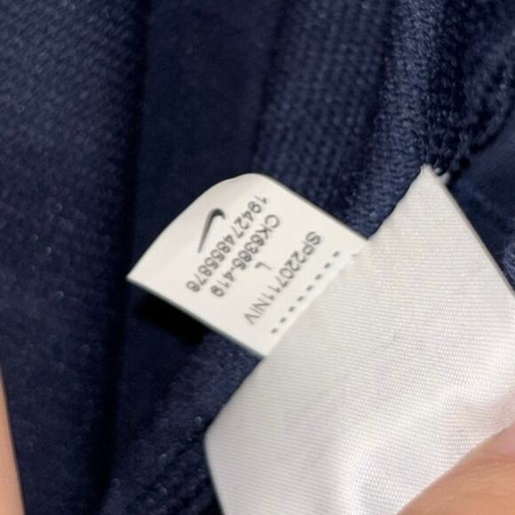 Nike Dri-Fit men’s basketball elastic hem navy blue sweatpants NWT (large) - Picture 11 of 11